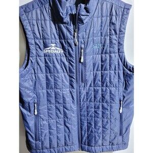 Stio Insulated Azura Blue Primaloft Vest Quilted Outdoor Hiking  Sz Large